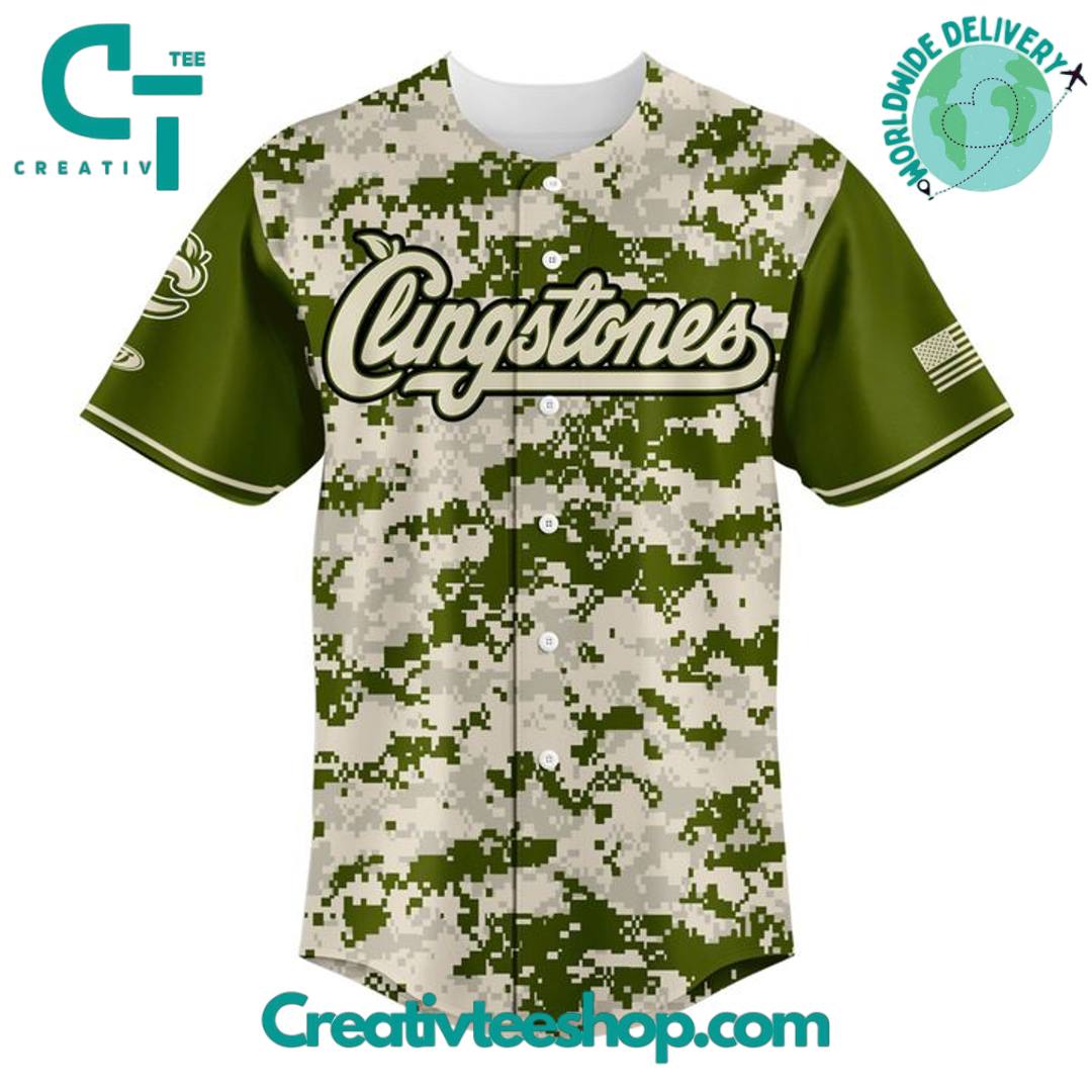 Columbus Clingstones x Military Night 2025 Personalized Baseball Jersey
