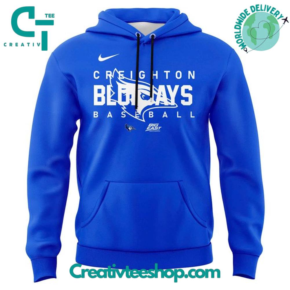 Creighton Bluejays Baseball New Coach Ed Servais Special Blue Hoodie