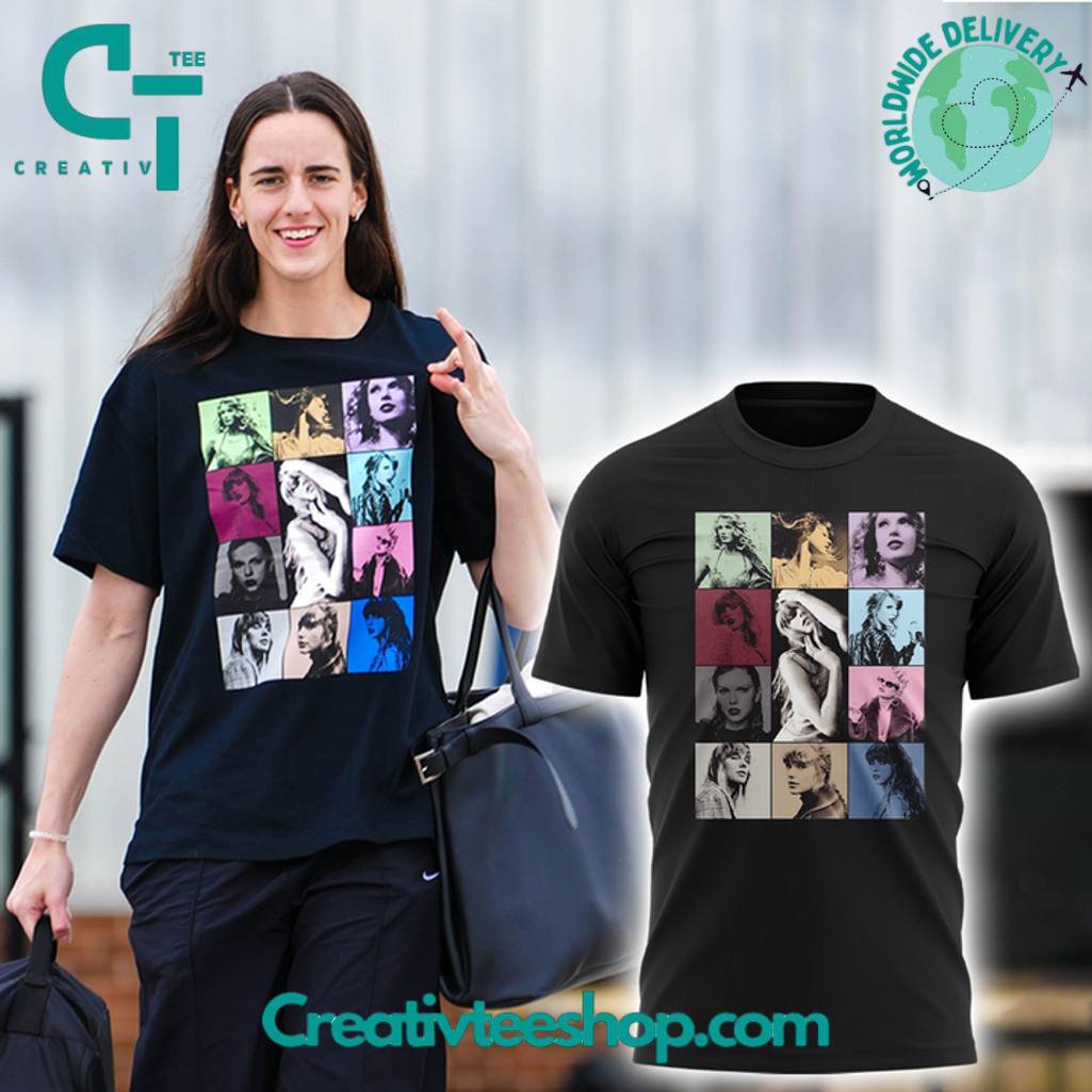 Taylor Swift X Caitlin Clark Special Black Tee