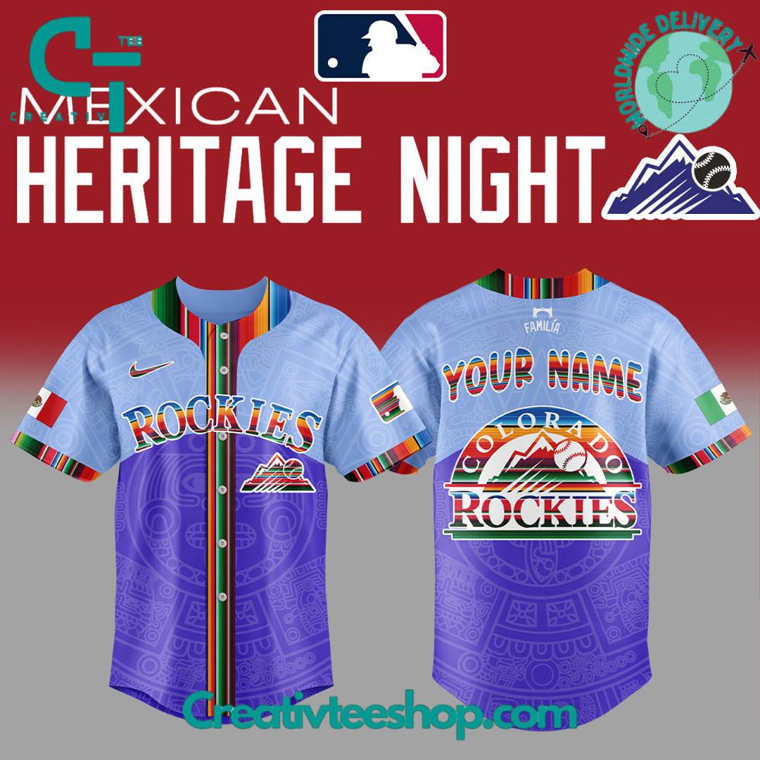 Colorado Rockies City Connect Mexican Heritage Night Special Baseball Jersey