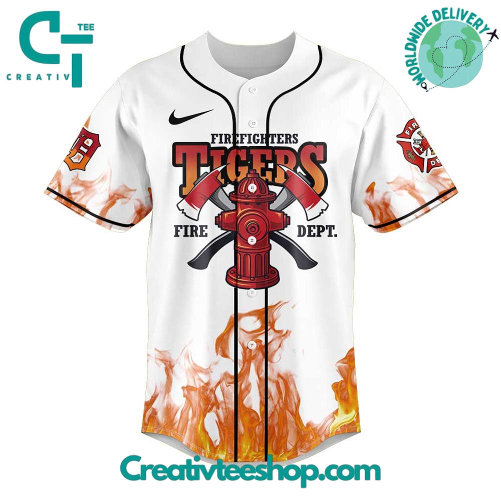 Detroit Tigers Firefighter Appreciation First Responders 2025 Special Baseball Jersey