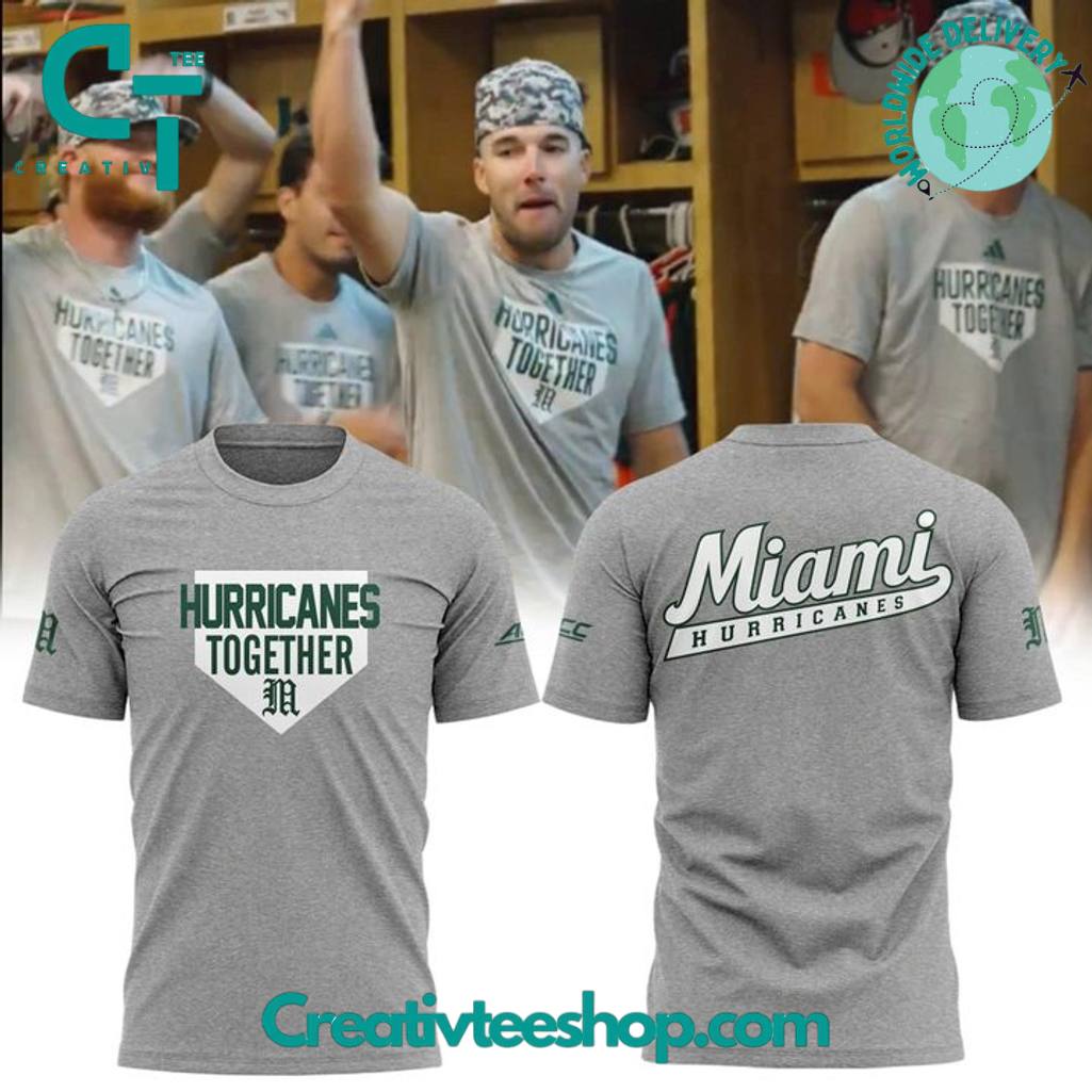 Miami Hurricanes “Hurricanes Together” Special Grey Tee