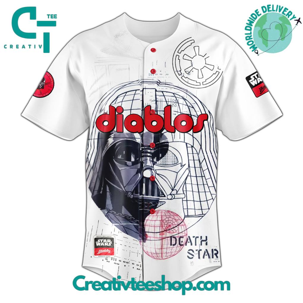 Diablos Rojos del Mexico x Star Wars Night 2025 Special Baseball Jersey
