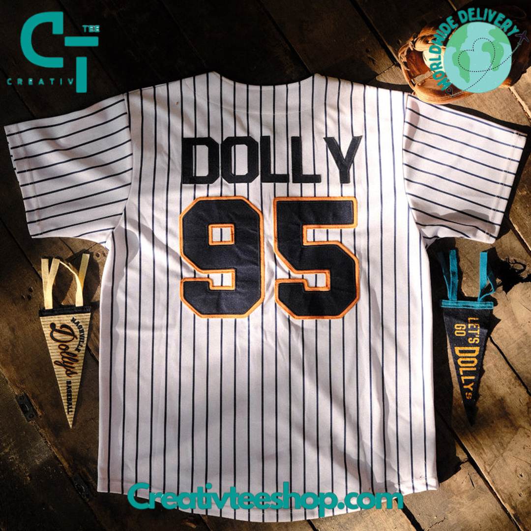 Dolly Parton Game Day Pinstripe Baseball Jersey