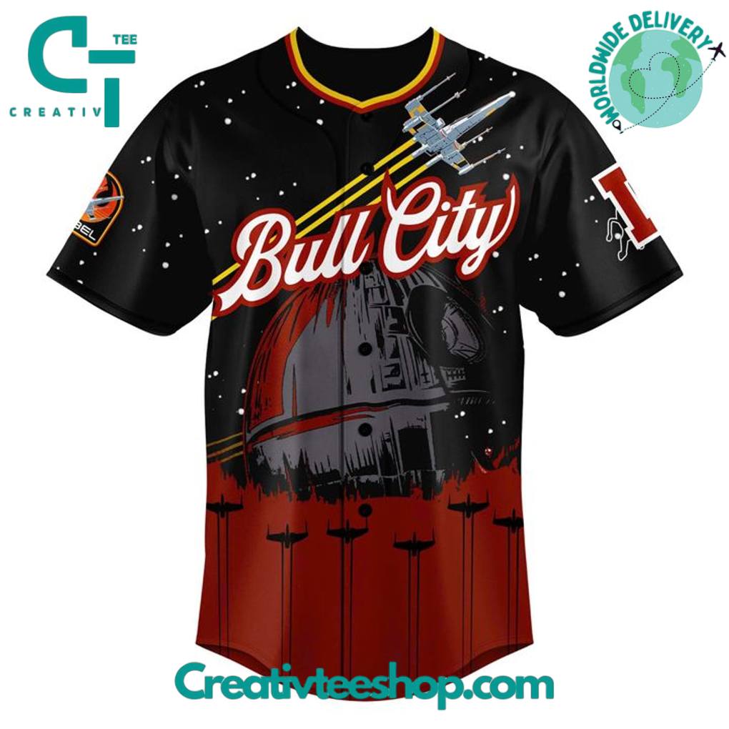 Durham Bulls x Star Wars “Bull City” Personalized Baseball Jersey