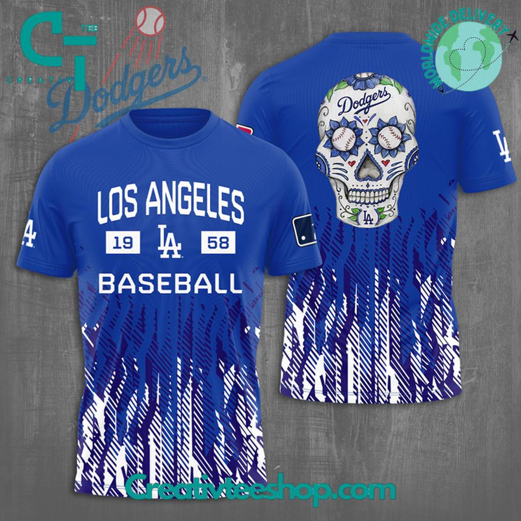 Los Angeles Dodgers 1958 Blue Fire Special Tee