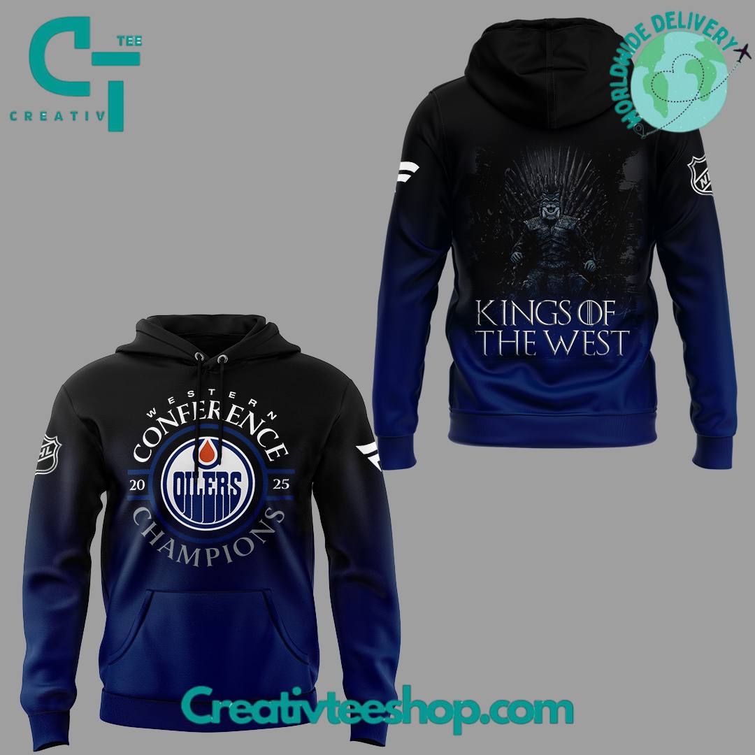 Edmonton Oilers Western Conference Champions “King of the West” Special Hoodie