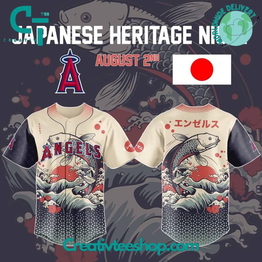 Los Angeles Angels Japanese Heritage Night 2025 Special Baseball Jersey