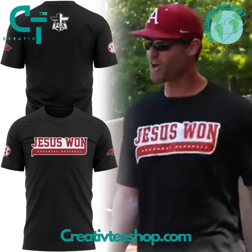 Arkansas Razorbacks JESUS WON Special Tee