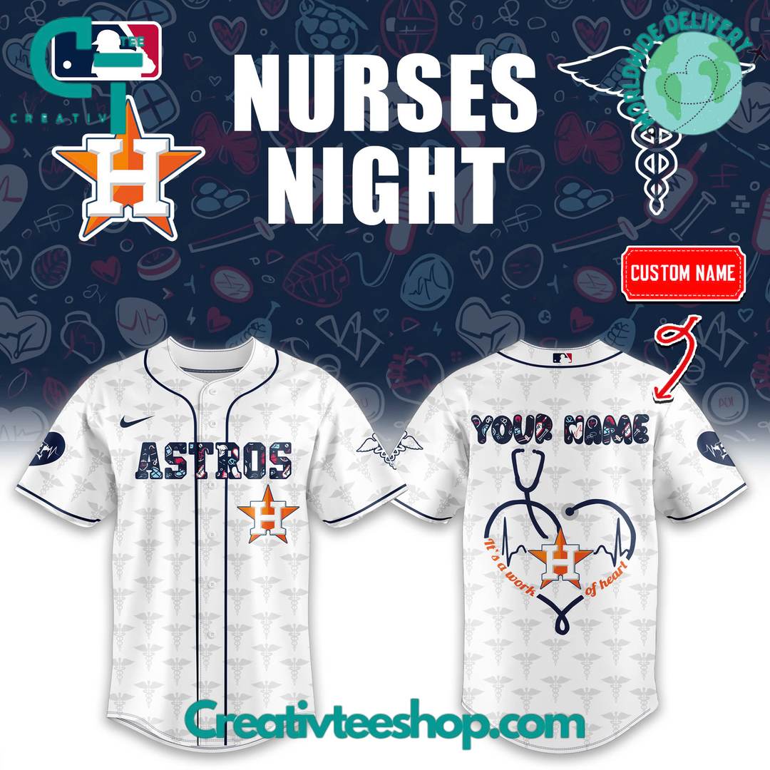 Houston Astros x Nurses Night Personalized Baseball Jersey
