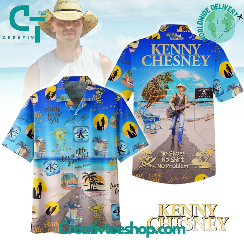 Kenny Chesney “No Shoes No Shirt No Problem” Hawaiian Shirt