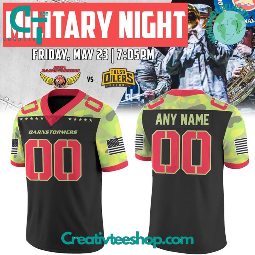 Iowa Barnstormers 2025 Military Night Football Jersey
