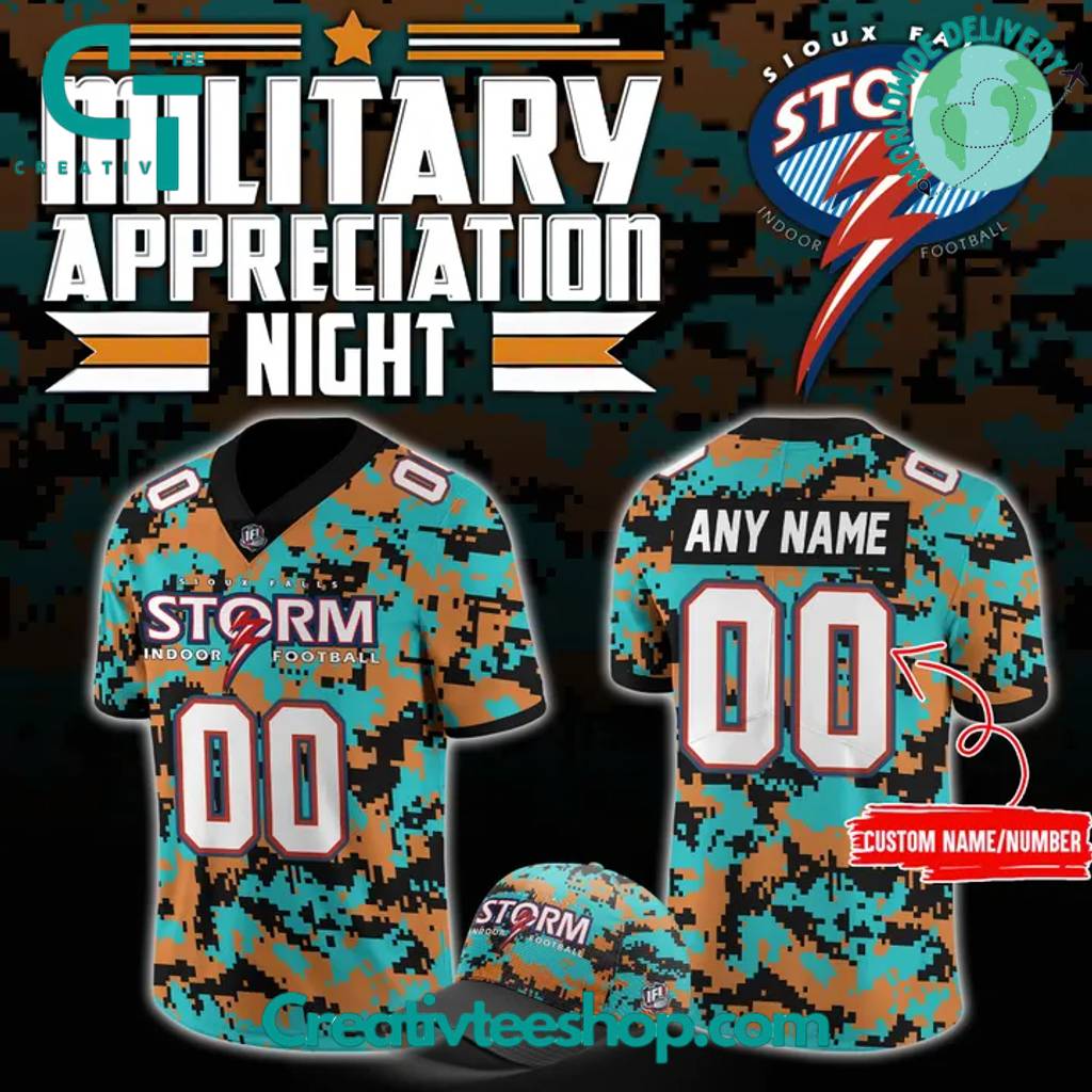 Sioux Falls Storm Military Appreciation Night 2025 Special Football Jersey