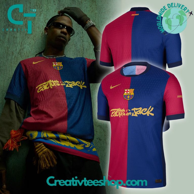 FC Barcelona x Travis Scott Special Cactus Jack Soccer Jersey 1 FC Barcelona x Travis Scott Special Cactus Jack Soccer Jersey 1
