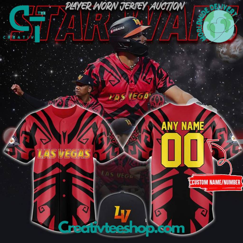Las Vegas Aviators x Star Wars Night 2025 Personalized Baseball Jersey