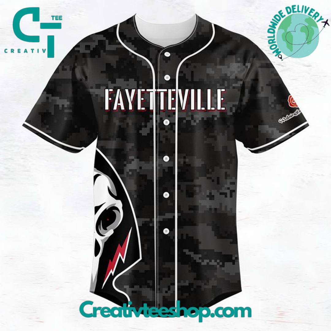 Fayetteville Woodpeckers Black Ops Special New Baseball Jersey