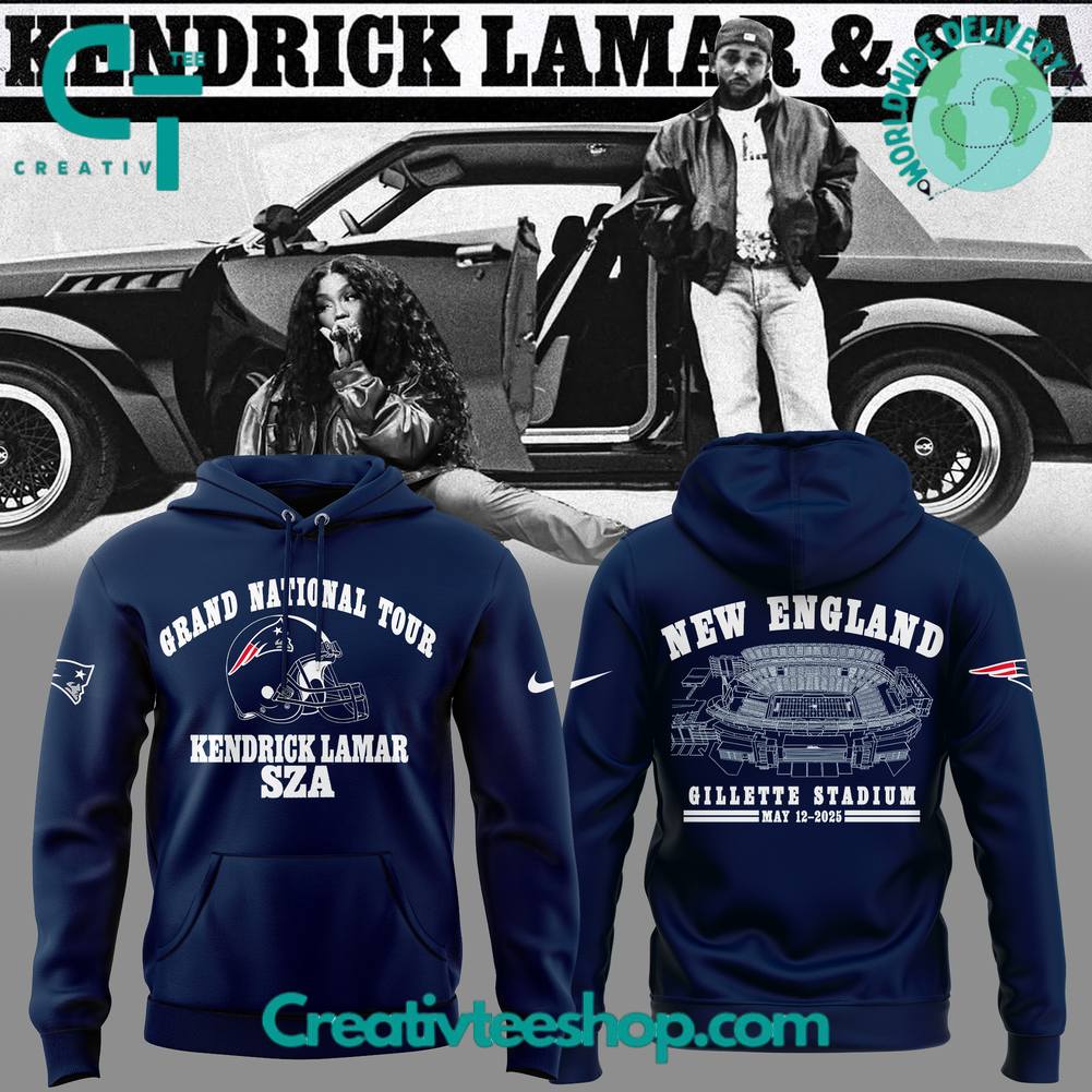 New England Patriots x Kendrick Lamar x SZA Grand National Tour Special Hoodie