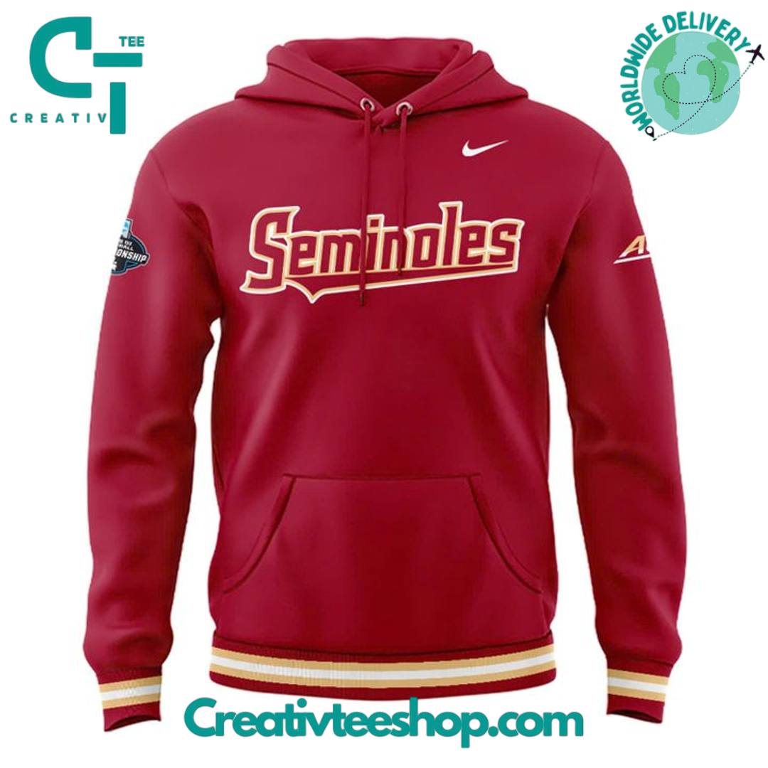 Florida State Seminoles Special New Uniform 2025 NCAA Baseball Championship Hoodie