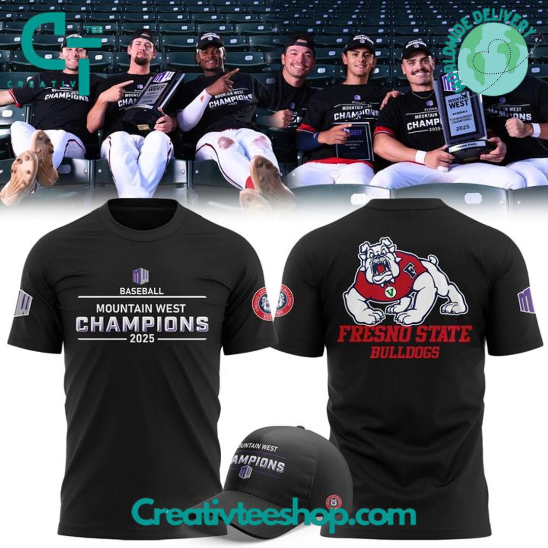 Fresno State Bulldogs Back-to-Back Champions Mountain West Special Tee