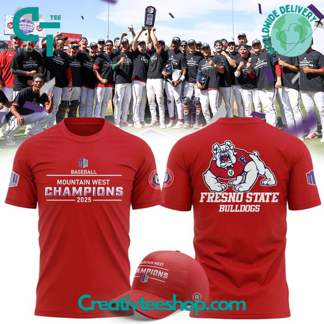Fresno State Bulldogs Back-to-Back Champions Mountain West Special Tee