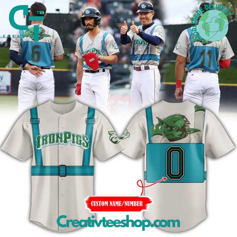 Lehigh Valley IronPigs Star Wars Night 2025 Personalized Baseball Jersey