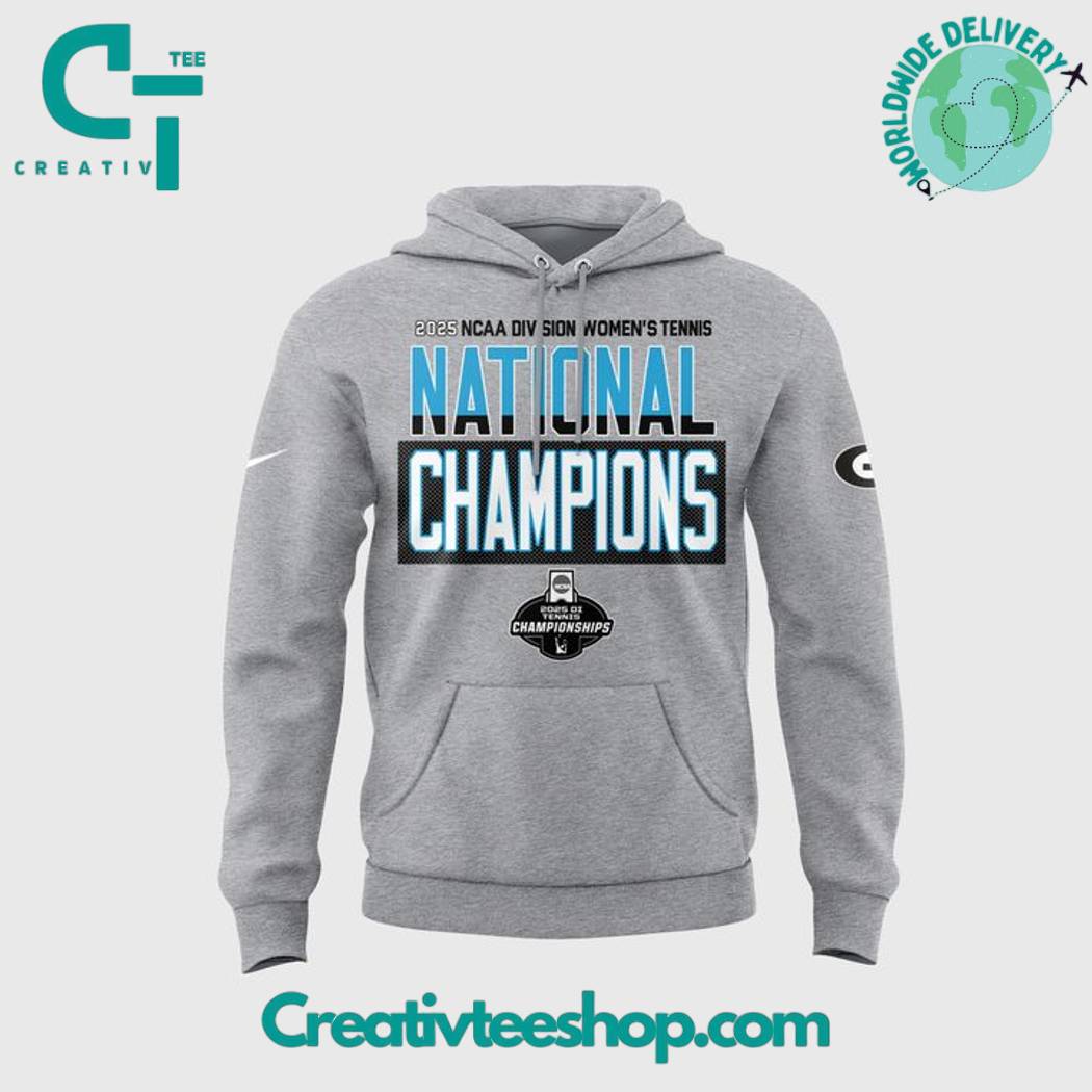 Georgia Bulldogs 2025 NCAA Women’s Tennis National Champions Special Grey Hoodie