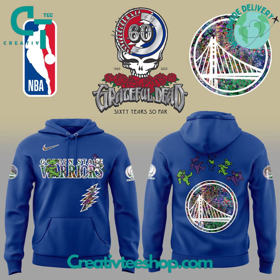 Golden State Warriors Grateful Dead 60th Anniversary Special Edition Hoodie