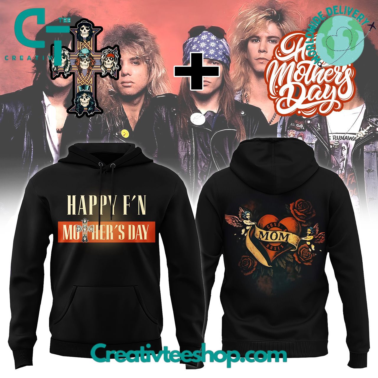 Guns n Roses Happy Mother’s Day Special Hoodie