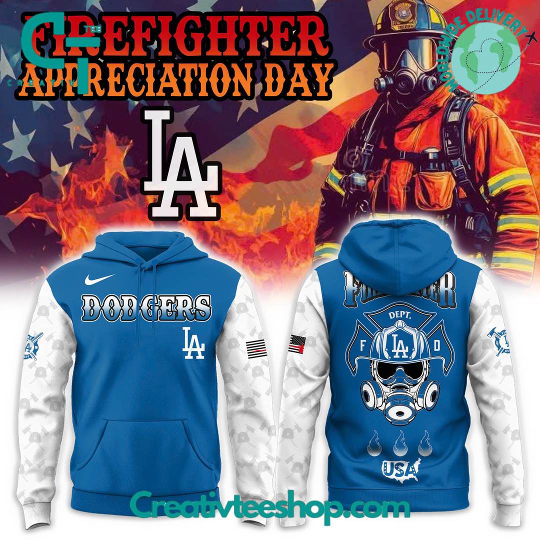 Los Angeles Dodgers Firefighter Appreciation Day Special Hoodie