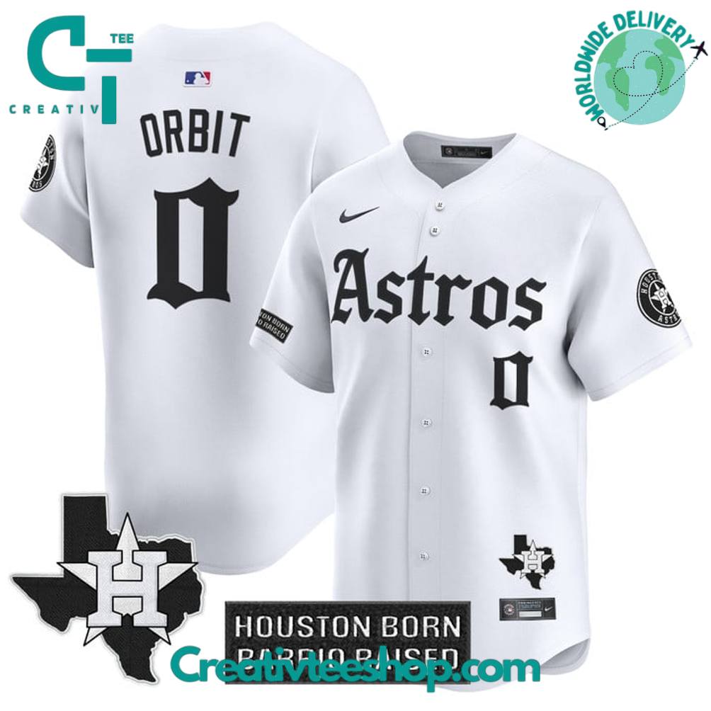 Houston Astros Gothic Edition “Houston Born Barrio Raised” Baseball Jersey