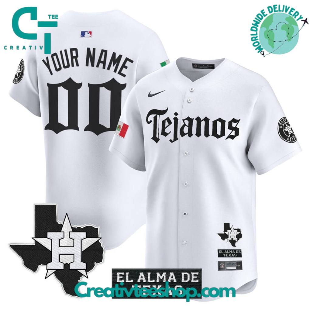 Houston Astros Mexico Tejano Barrio Style Baseball Jersey