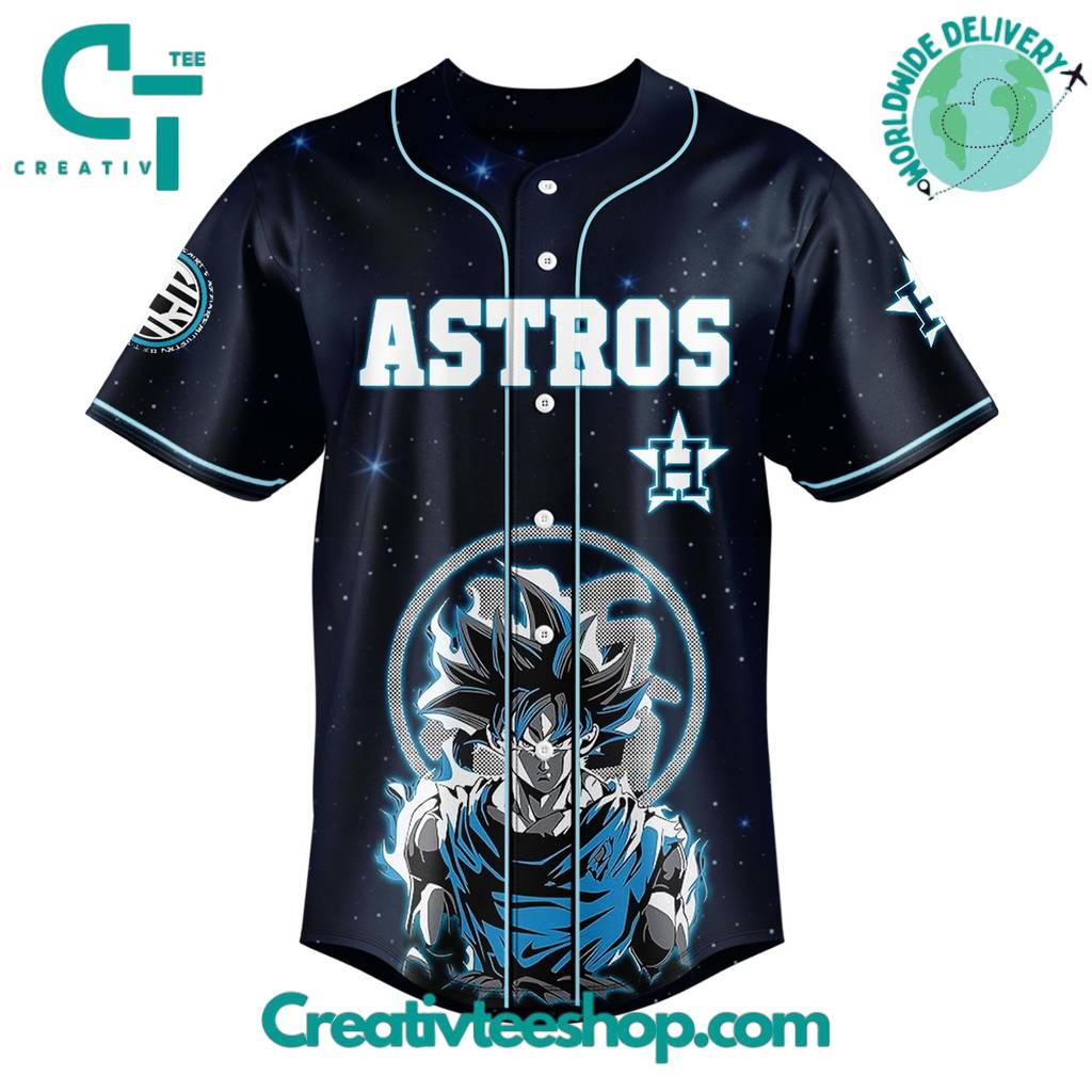 Houston Astros x Goku Ultra Instinct Limited Edition Baseball Jersey