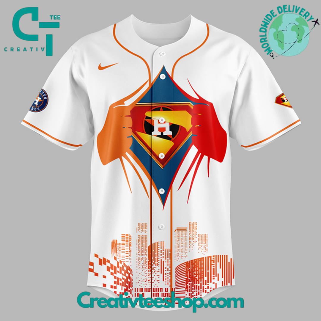 Houston Astros x Superman Night 2025 Personalized Baseball Jersey
