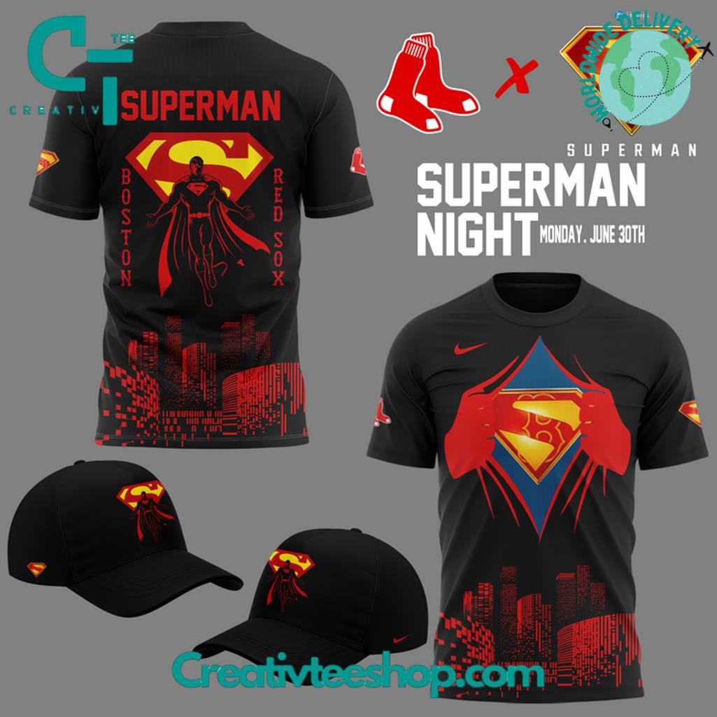 Boston Red Sox x Superman Night 2025 Special Tee