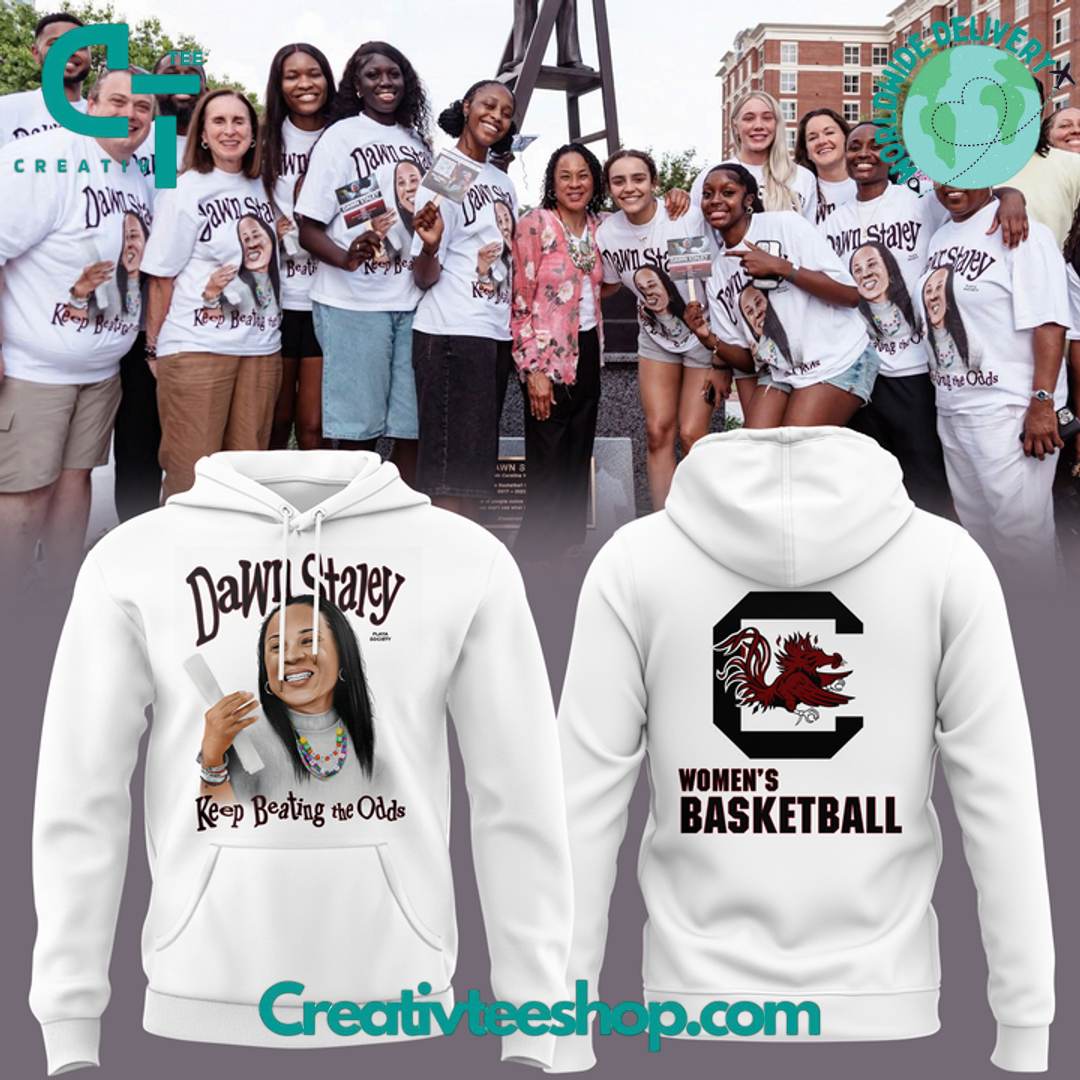 South Carolina Gamecocks Dawn Staley “Keep Beating the Odds” Special White Hoodie