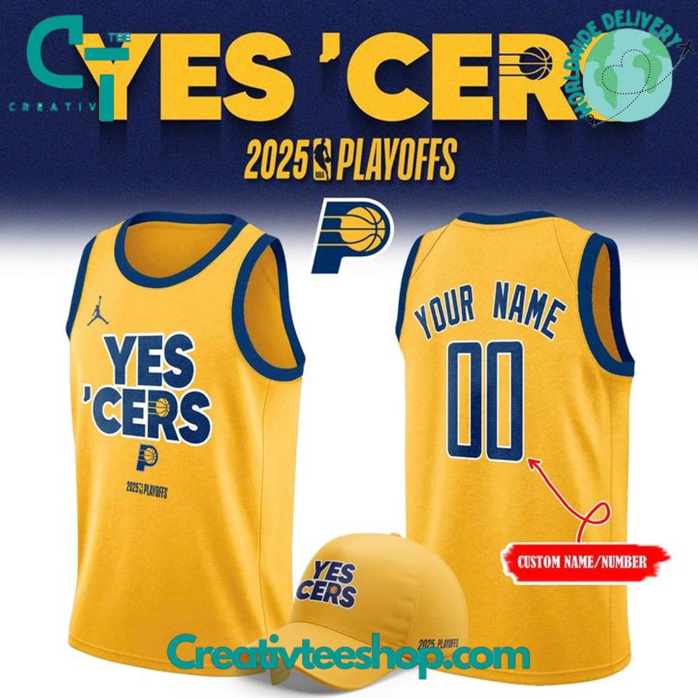 Indiana Pacers 2025 NBA Playoffs “Yes C’ers” Special Basketball Jersey