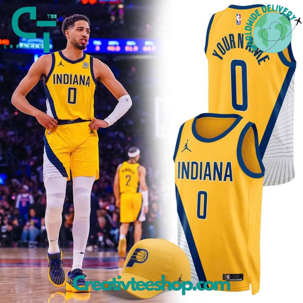 Indiana Pacers ‘Statement Edition’ Personalized Basketball Jersey