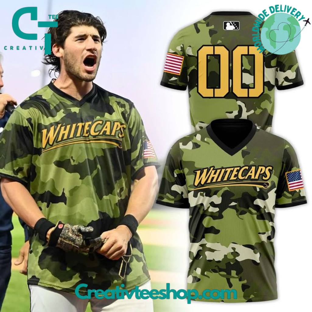 West Michigan Whitecaps Memorial Day Camo Shirt