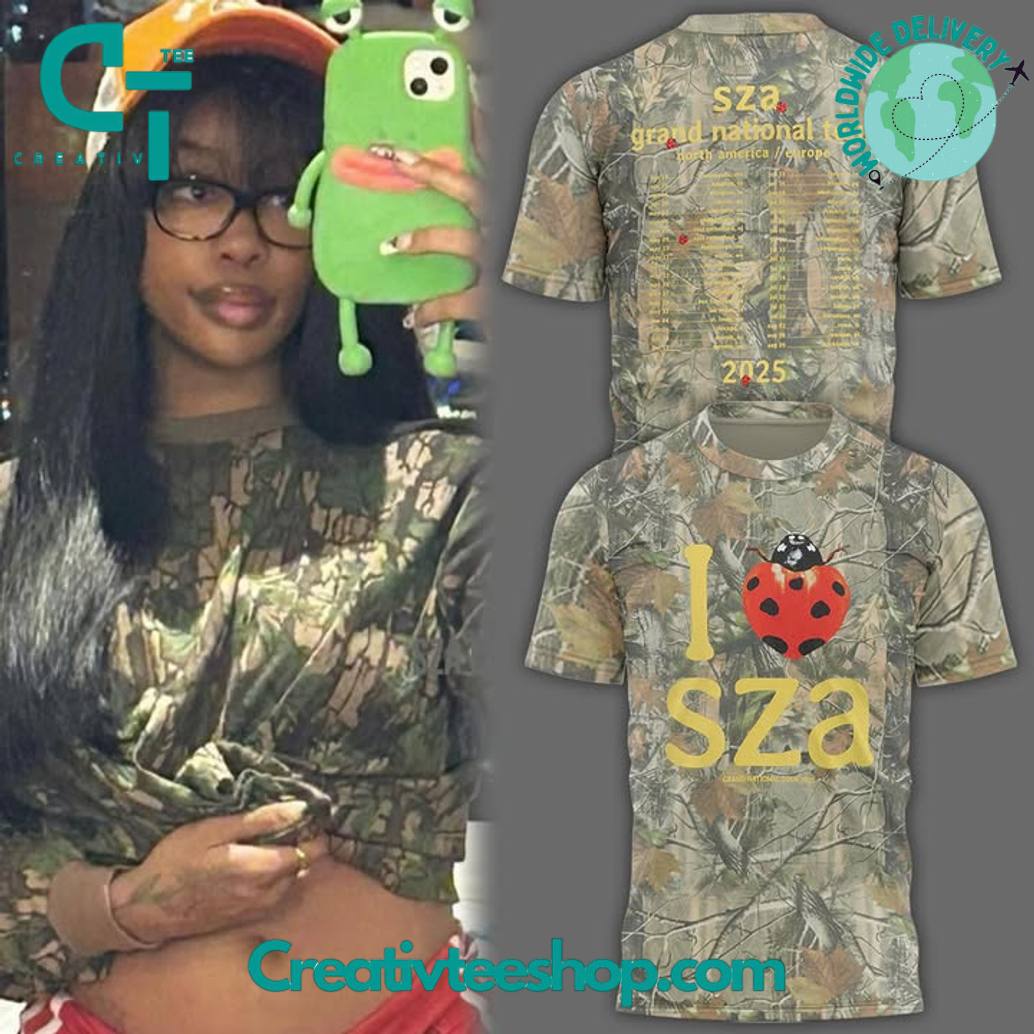 SZA Grand National Tour Camo Shirt