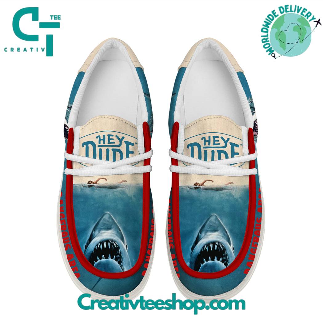 Jaws Movie Dangerous Area Loafer Shoes
