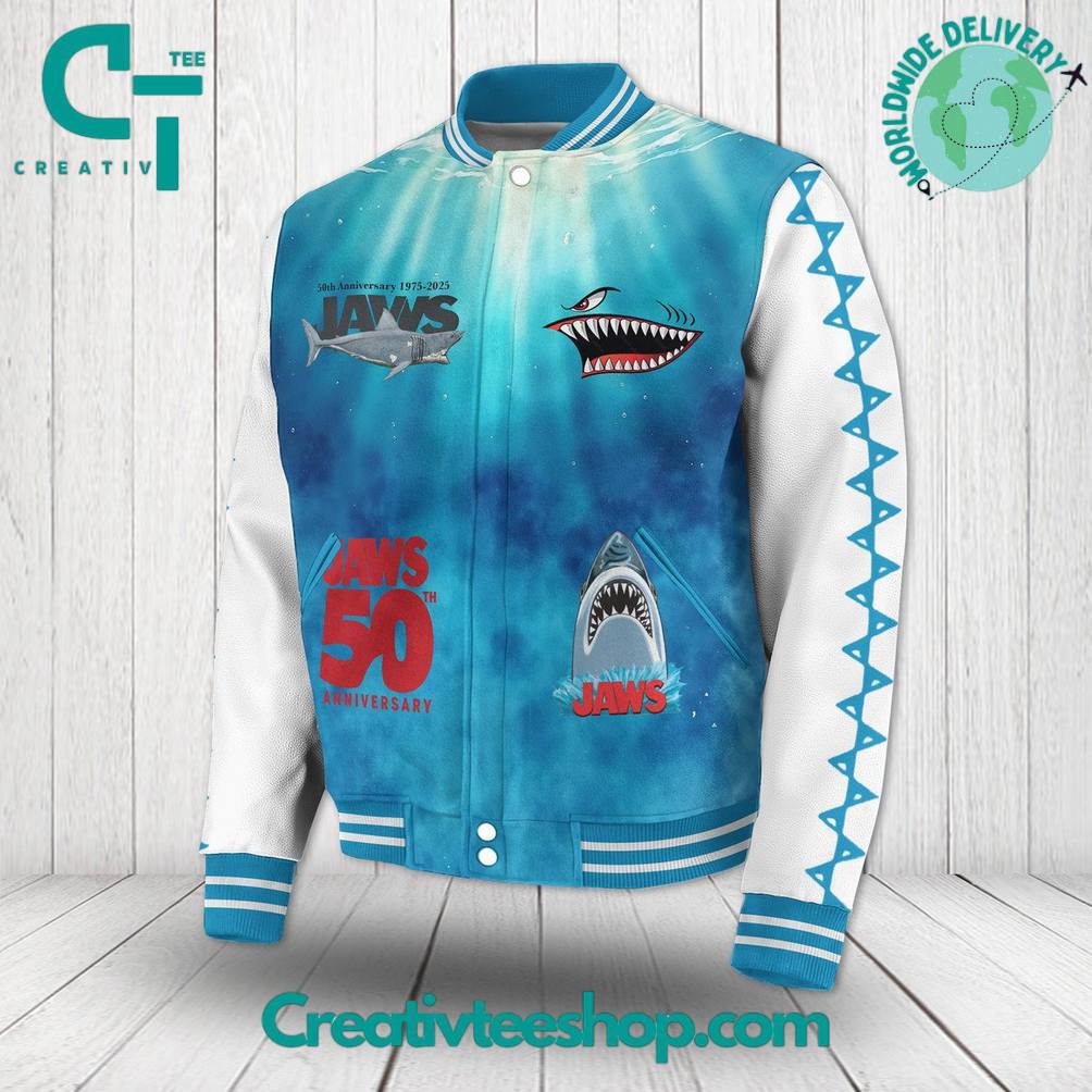 Jaws Movie “Totally Jaw-some” Baseball Jacket
