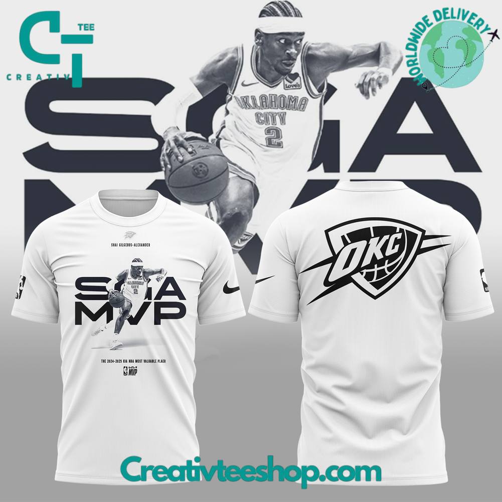 Oklahoma City Thunder x The MVP NBA 2024-2025 Special White Tee