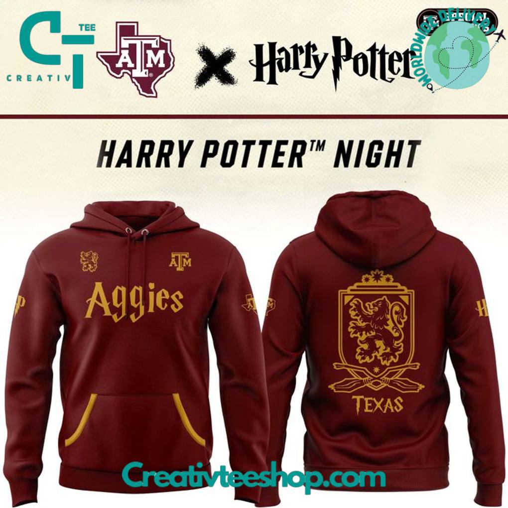 Texas A&M Aggies x Harry Potter Night Special Hoodie