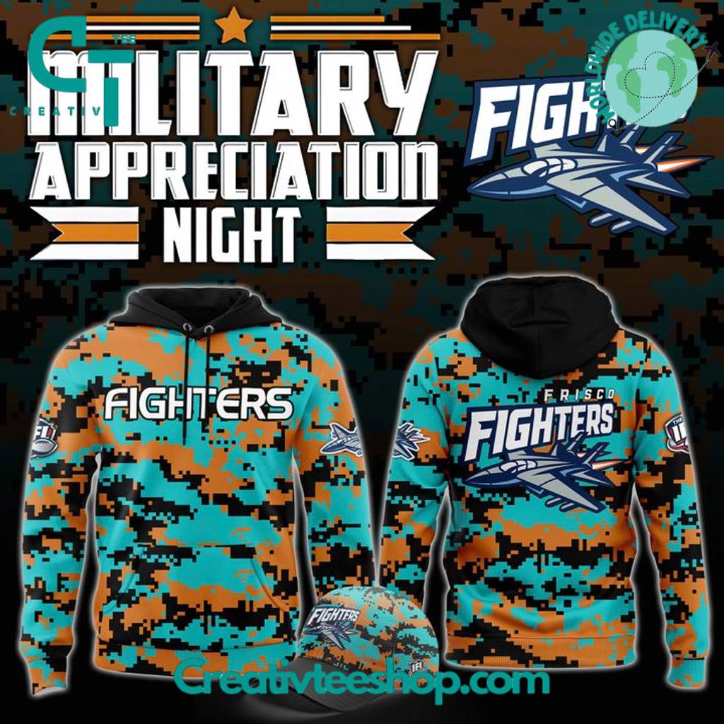 Frisco Fighters Military Appreciation Night 2025 Special Hoodie
