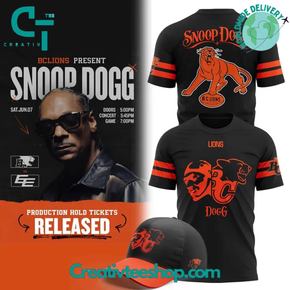 BC Lions x Snoop Dogg Concert 2025 Special Tee