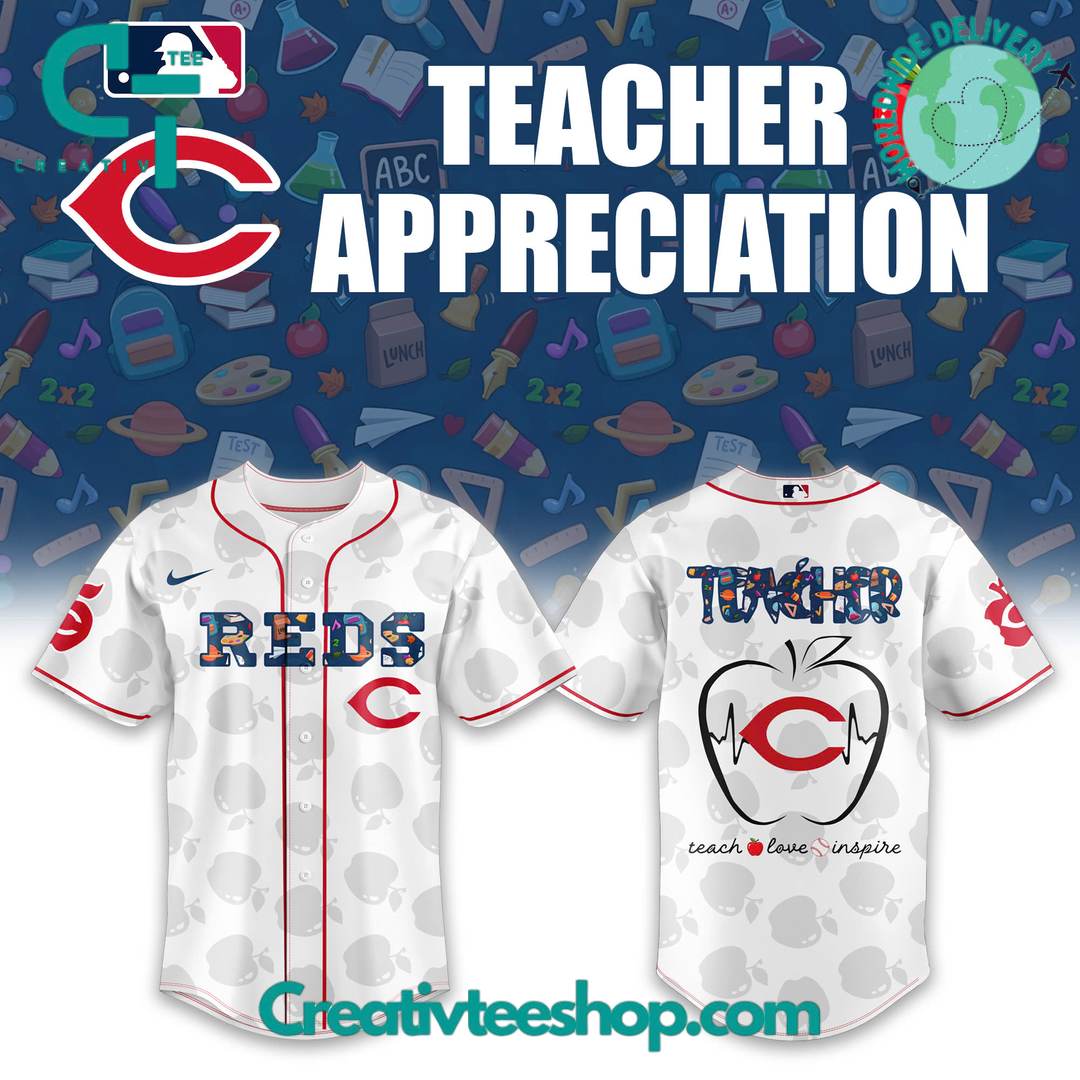 Cincinnati Reds x Teacher Appreciation Special Edition Baseball Jersey