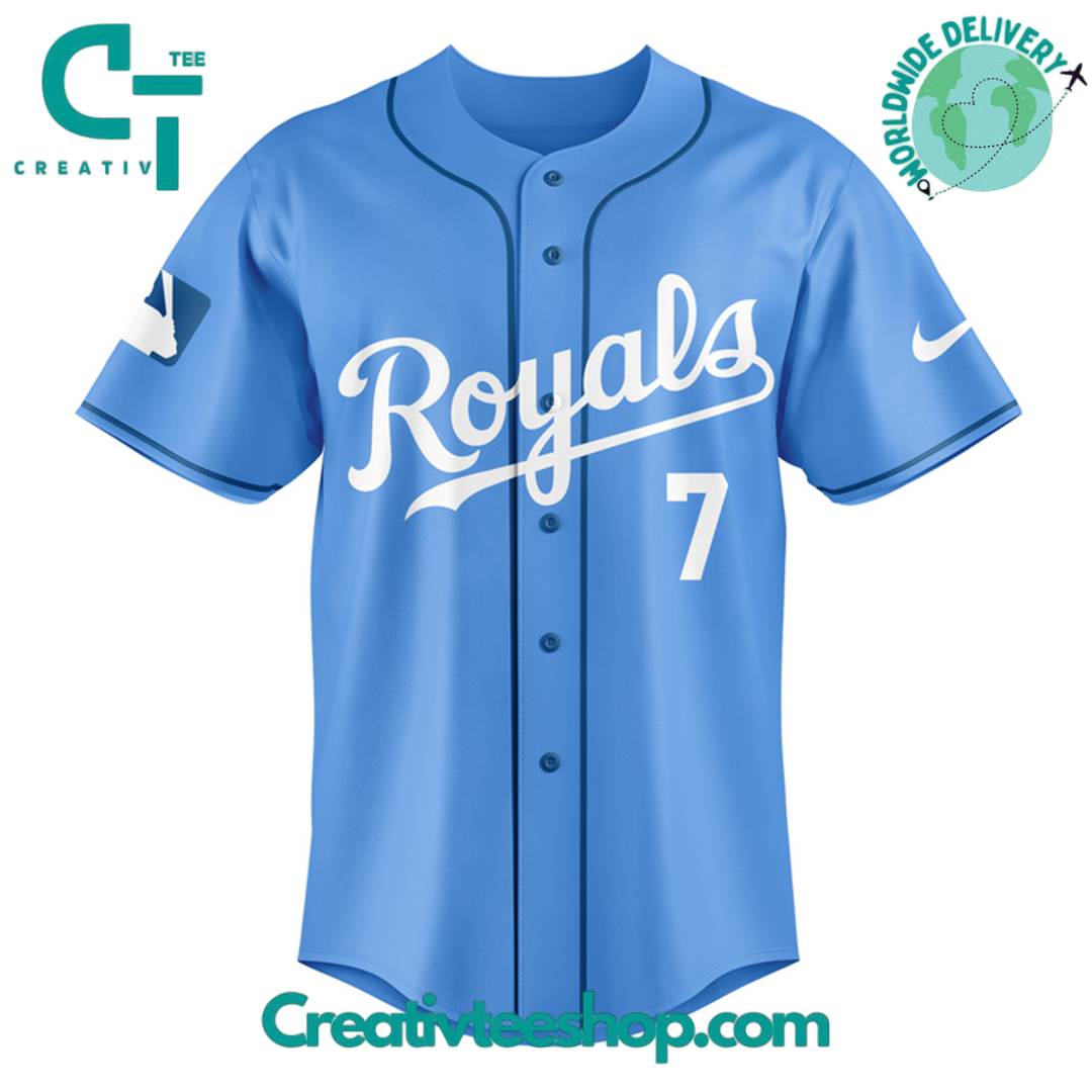 Kansas City Royals Bobby Witt Jr “500 Games” Baseball Jersey