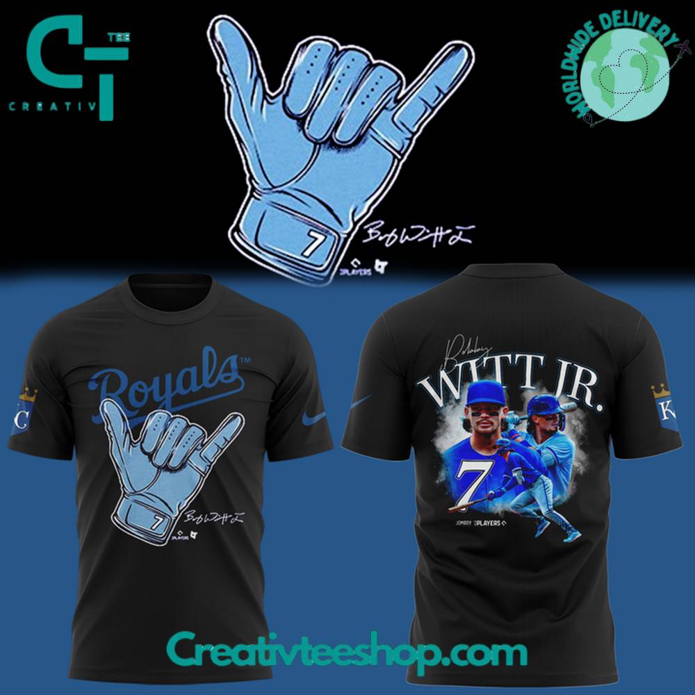 Kansas City Royals Bobby Witt Jr Hand Sign Signature Tee