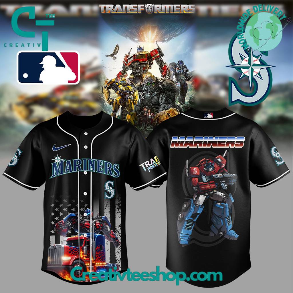 Seattle Mariners Transformers Optimus Prime Special Baseball Jersey
