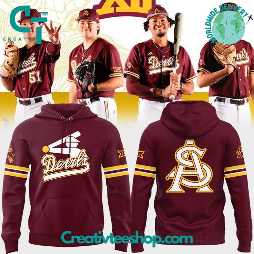Arizona State Sun Devils Baseball Stickman Hoodie